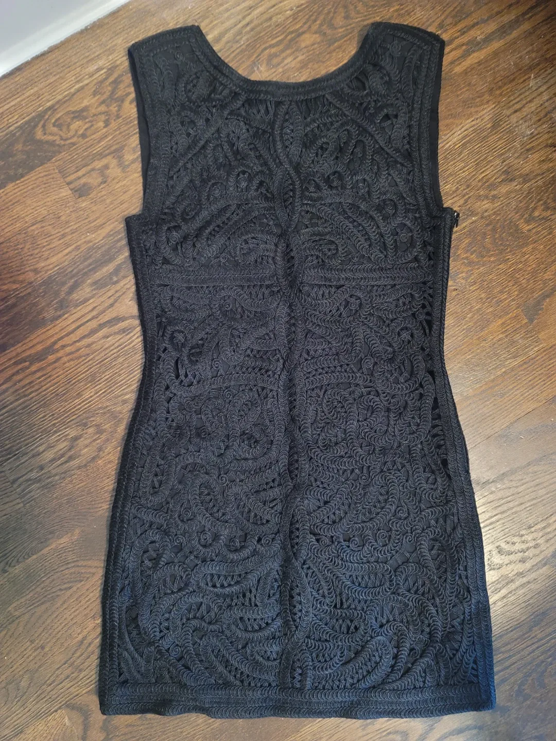 Maje Black Lace Dress Size 1 thumbnail