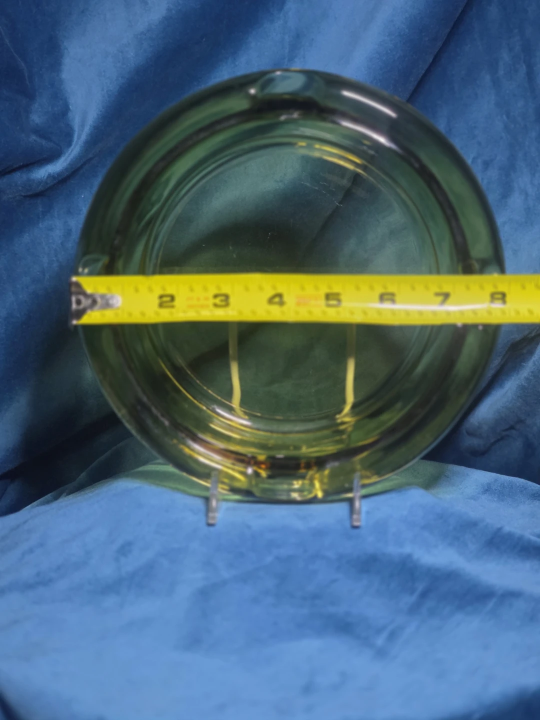 Vintage Amber Glass Ashtray - photo 2