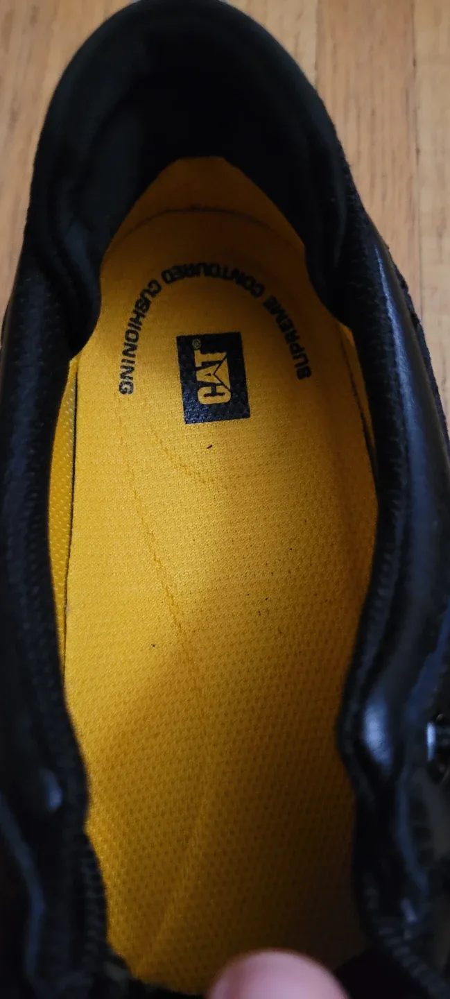 CAT Black Leather Work Shoes image indicator(4)