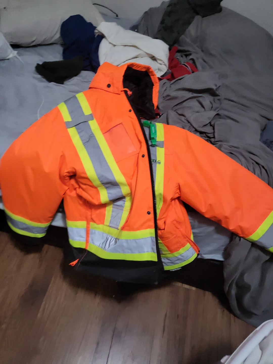 Orange Hi-Vis Safety Jacket