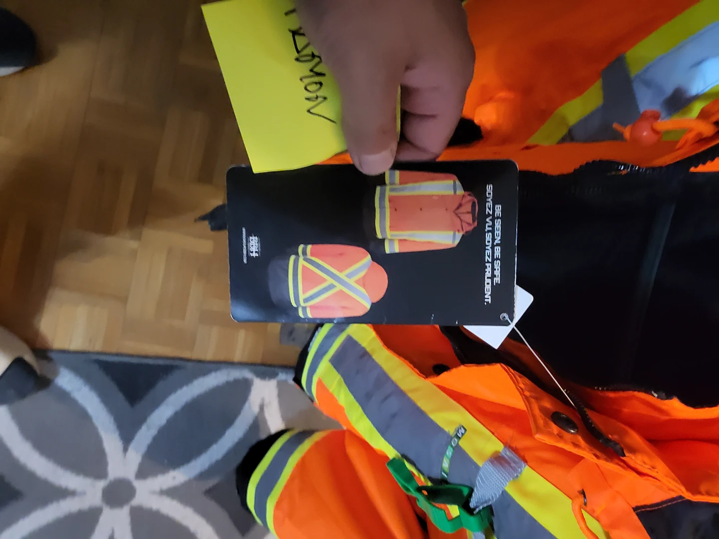 Orange Hi-Vis Safety Jacket - photo 3