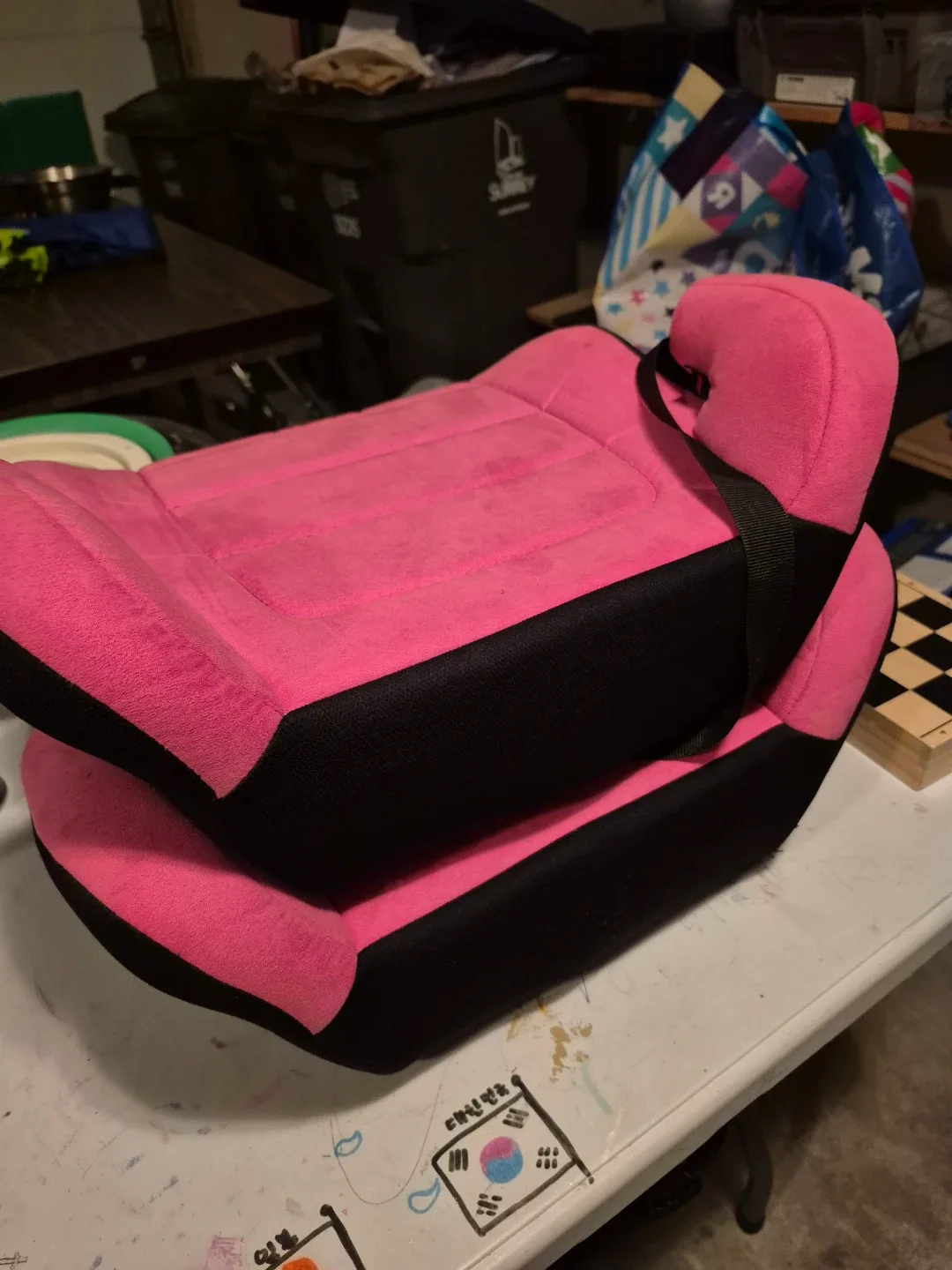 Pink booster seats