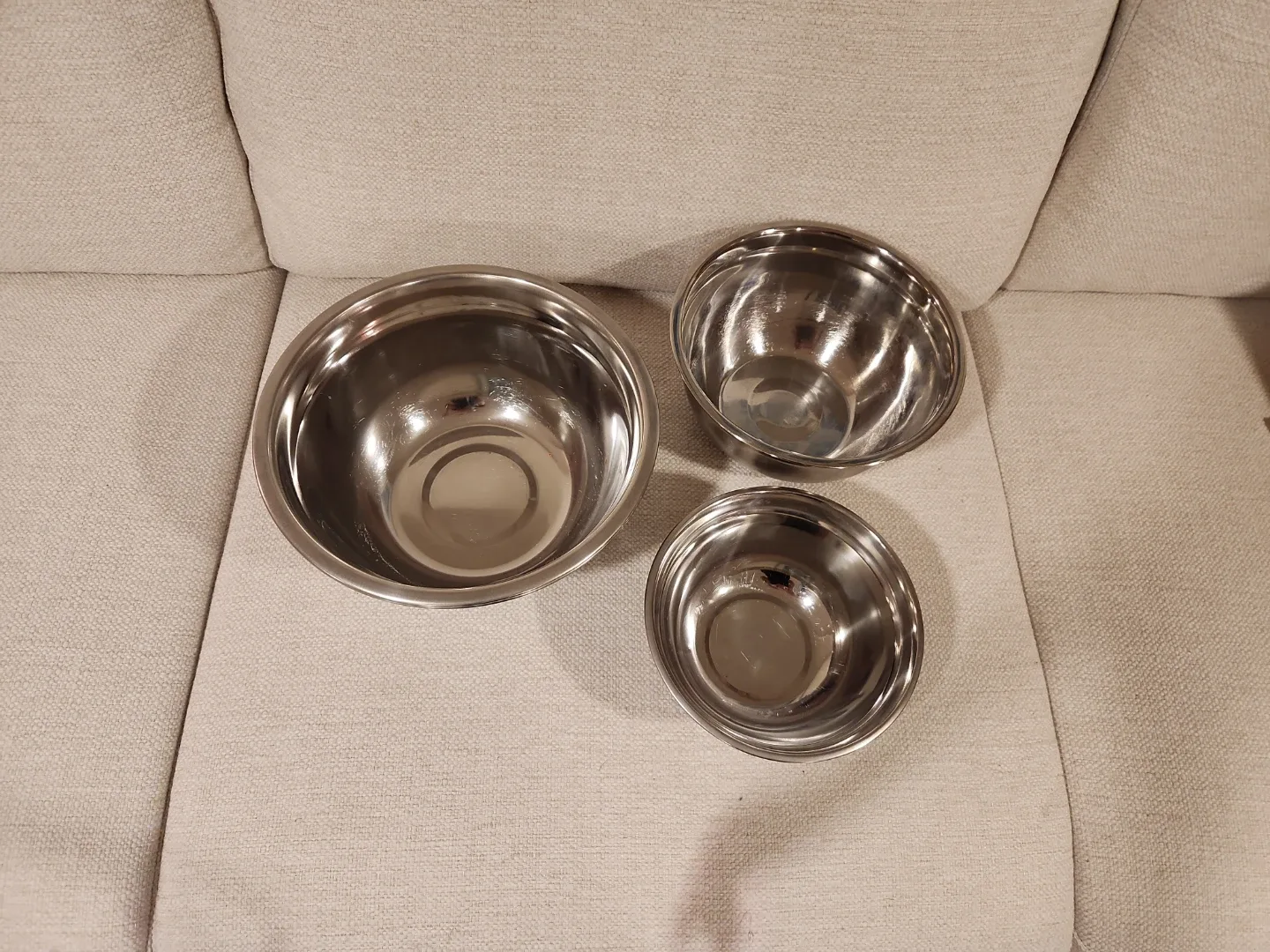Stainless Steel Mixing Bowls - Set of 3