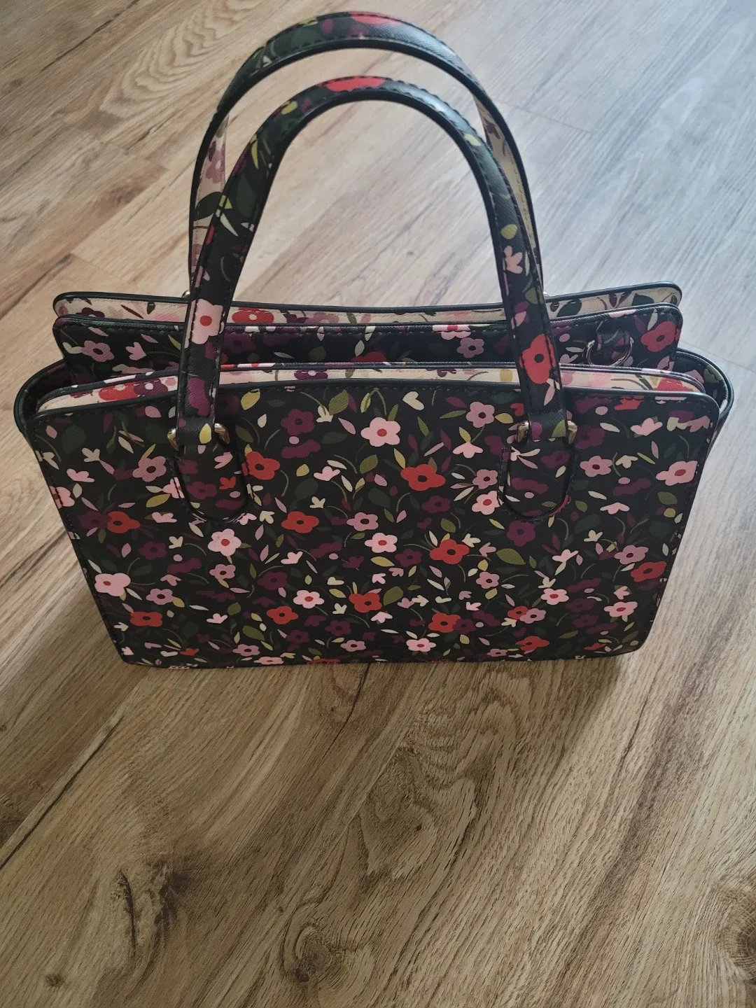 Kate Spade Floral Satchel Handbag image indicator(3)