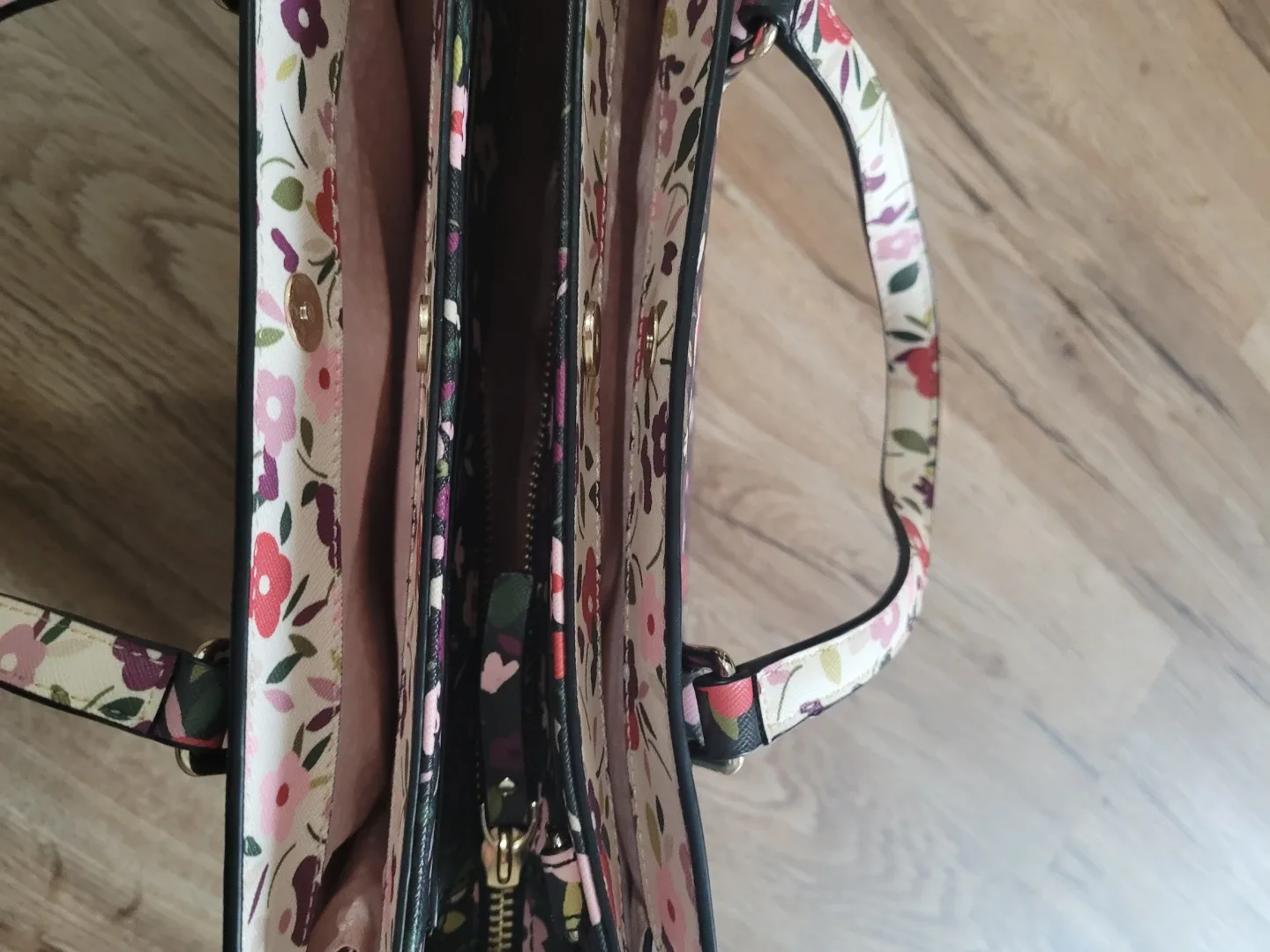 Kate Spade Floral Satchel Handbag image indicator(5)