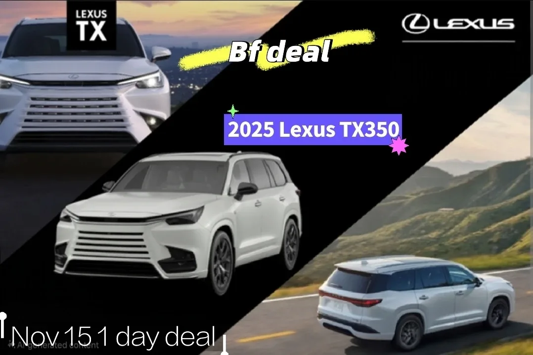 Brand New 2025 Lexus TX350 for sale with 7k off