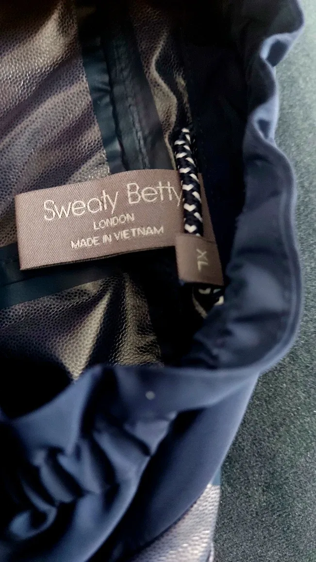 Sweaty Betty Navy Blue Waterproof Poncho - XL image indicator(5)