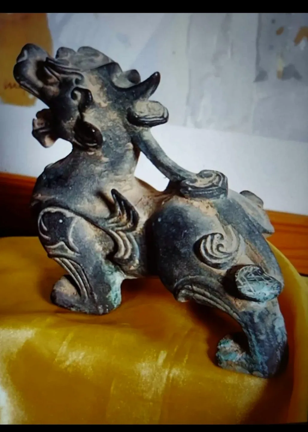 Very Rarer Antique Bronze Dragon Statue image indicator(4)