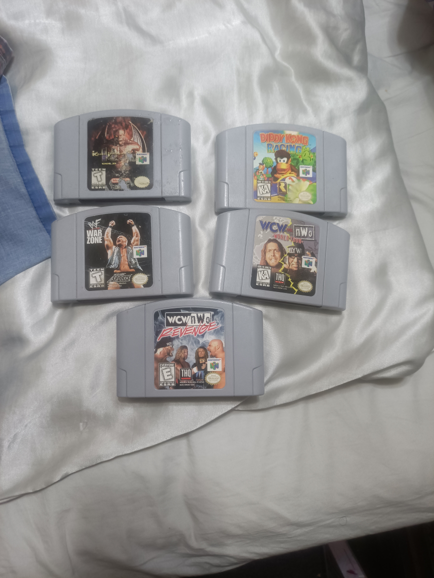 N64 bundle with 5 games 2 controllers and red expansion pack - photo 4