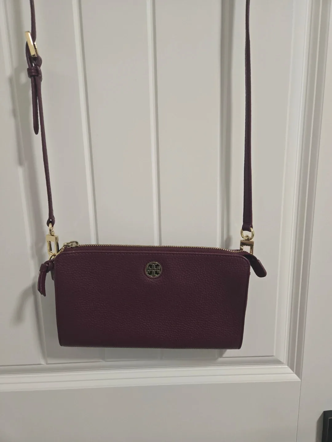 Tory Burch Burgundy Crossbody Bag image indicator(3)
