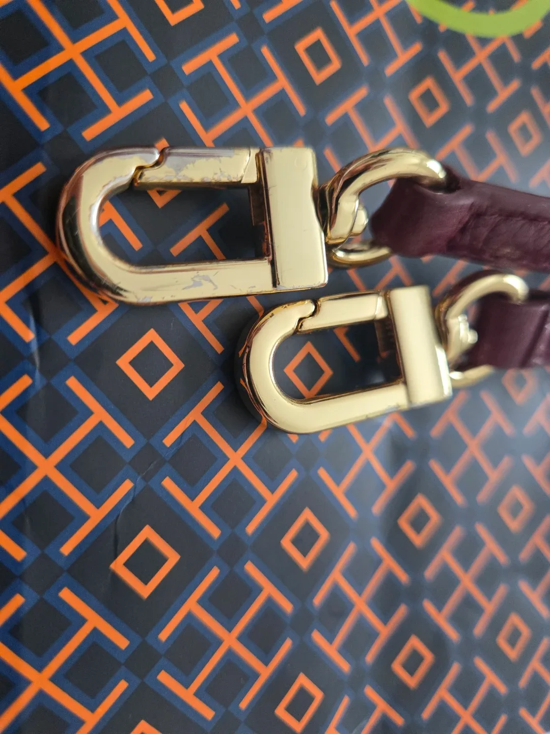 Tory Burch Burgundy Crossbody Bag image indicator(4)