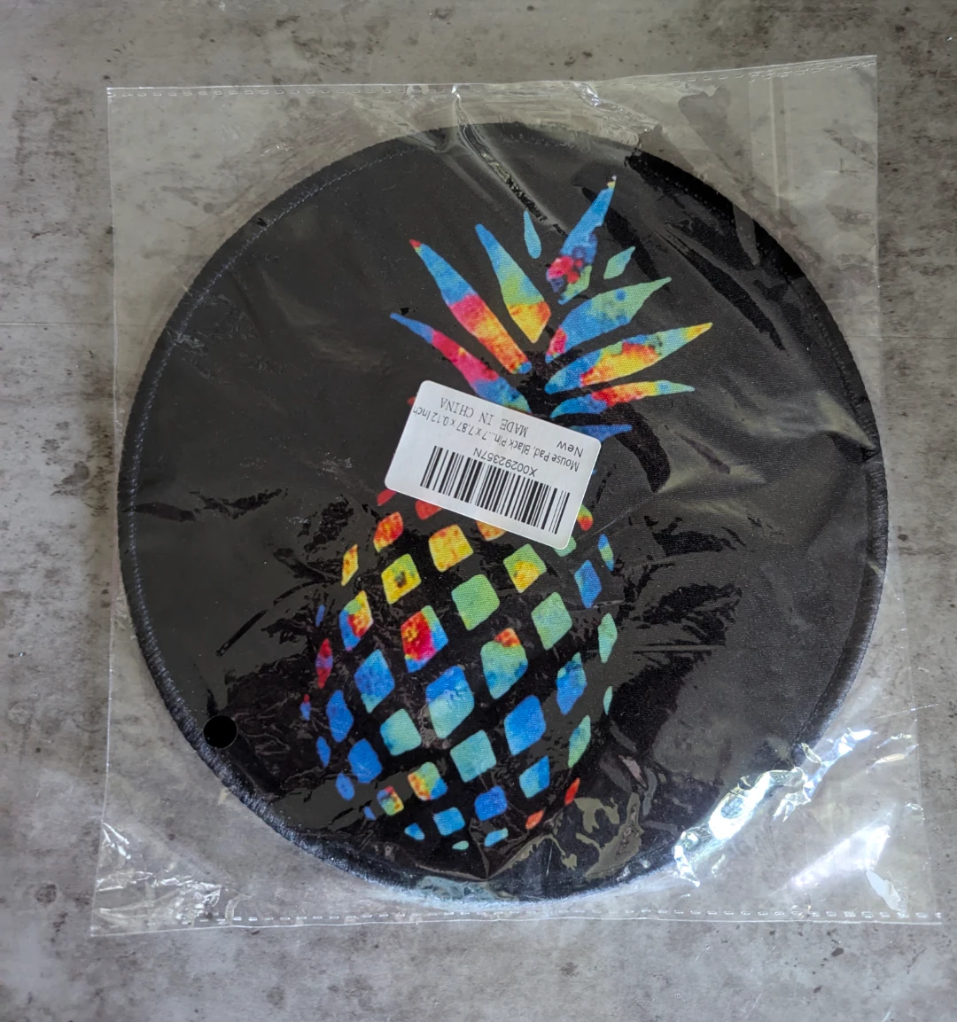New Black and rainbow Pineapple Mouse Pad 7.87 inch - photo 2