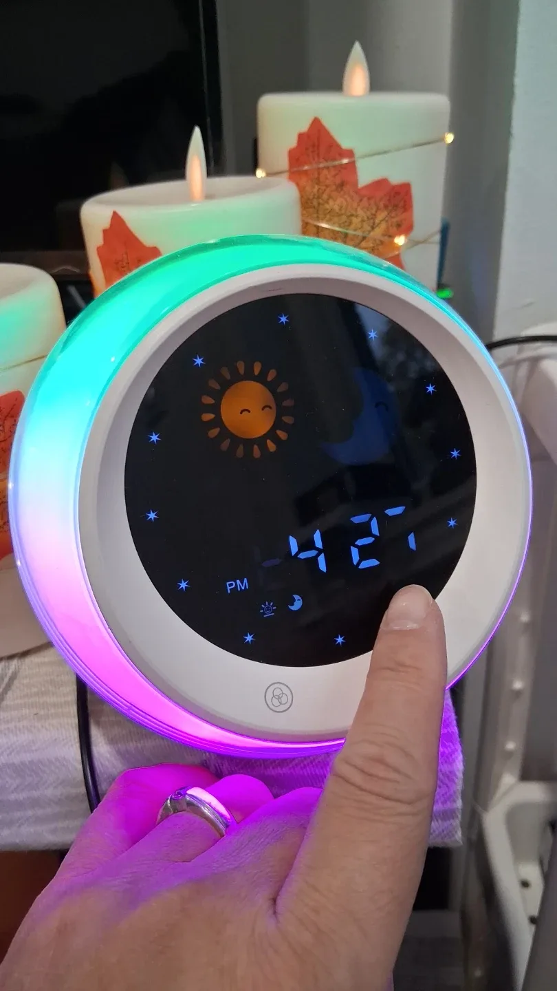 USB Mood LED Light Alarm Smoothing Musical Sleep Clock (w issue) image indicator(8)