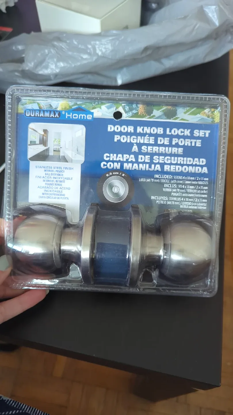 DURAMAX Home Door Knob Lock Set - New in Package image indicator(2)