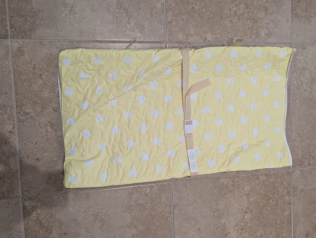 Yellow Polka Dot Changing Pad