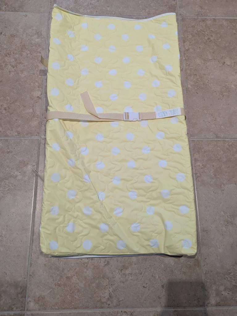 Yellow Polka Dot Changing Pad - photo 2