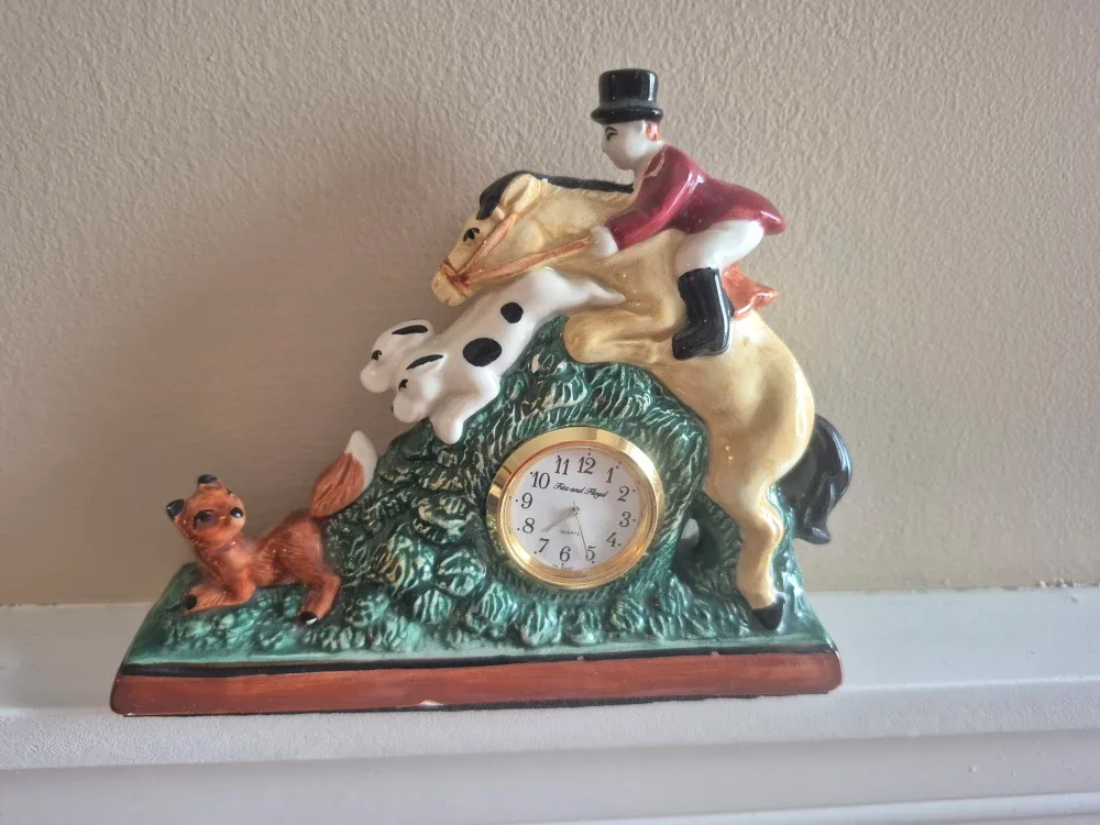 Fitz and Floyd Hand Painted Clock