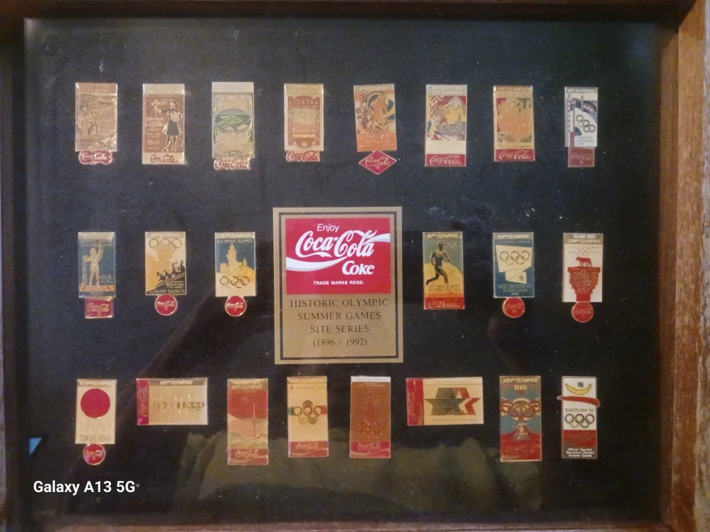 Coca-Cola Historic Olympic Summer Games Pin Set