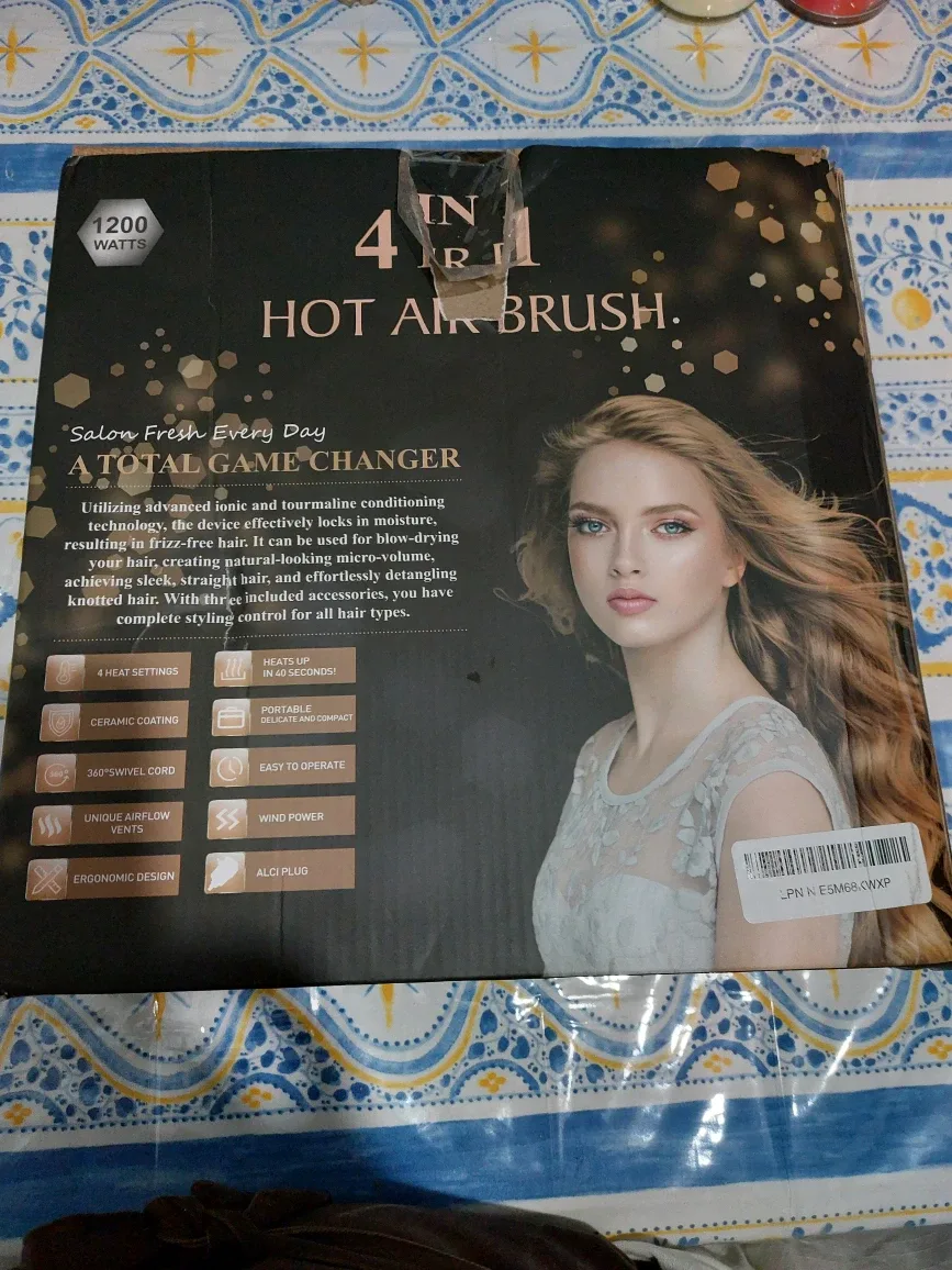 4 in 1 Hot Air Brush - Curler & Straightener