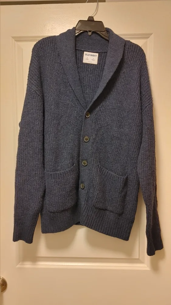 Old Navy Blue Cardigan - Men's Size M