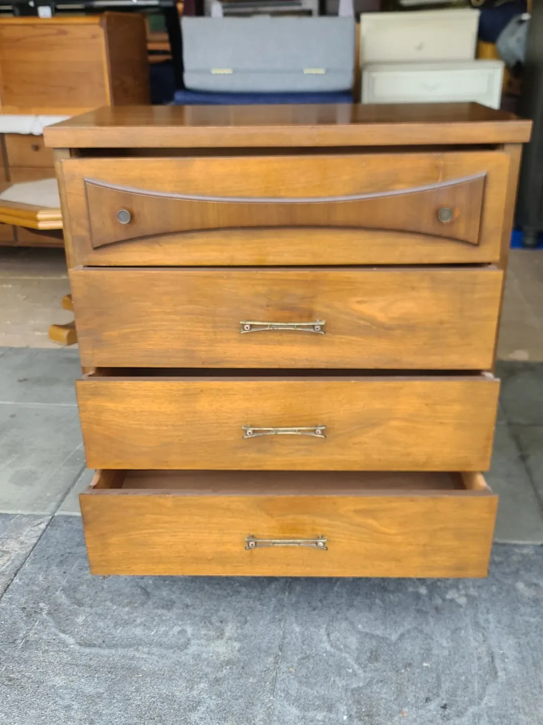 Vintage Wooden Dresser - 4 Drawers image indicator(2)
