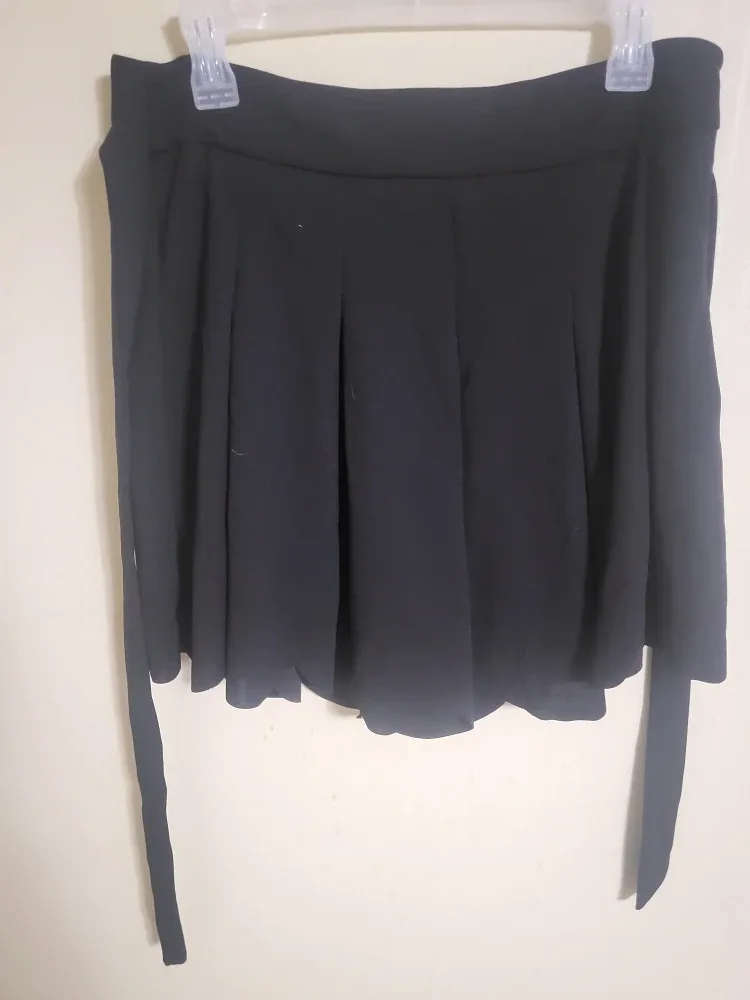 Black Skirt with Tie