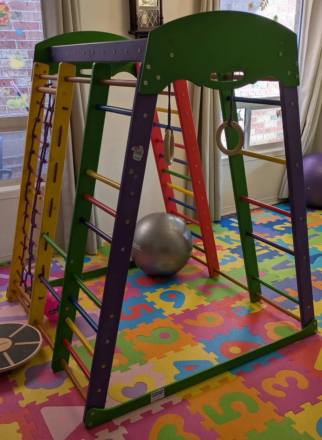 Kids Wooden Climbing Gym image indicator(2)