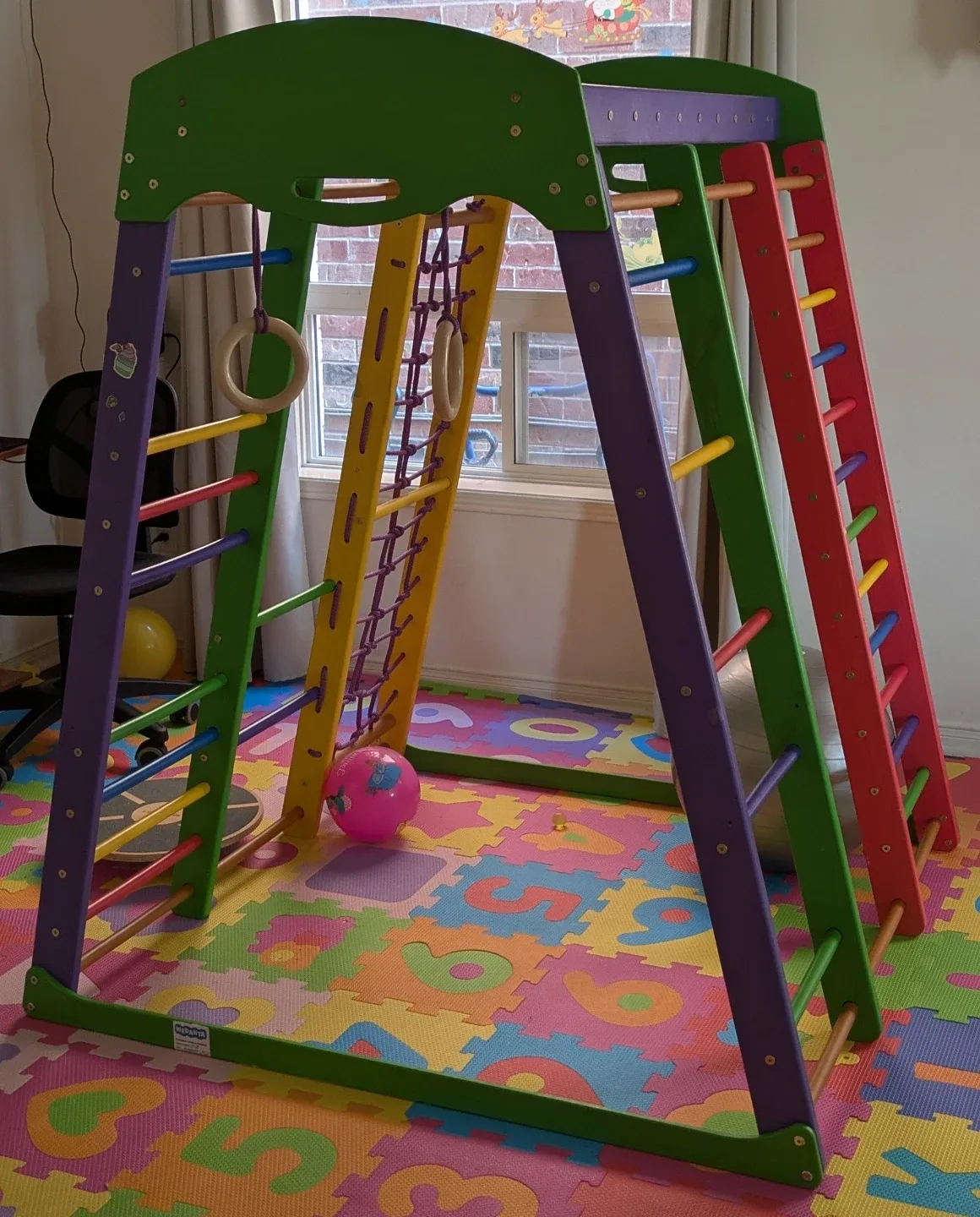 Kids Wooden Climbing Gym image indicator(3)