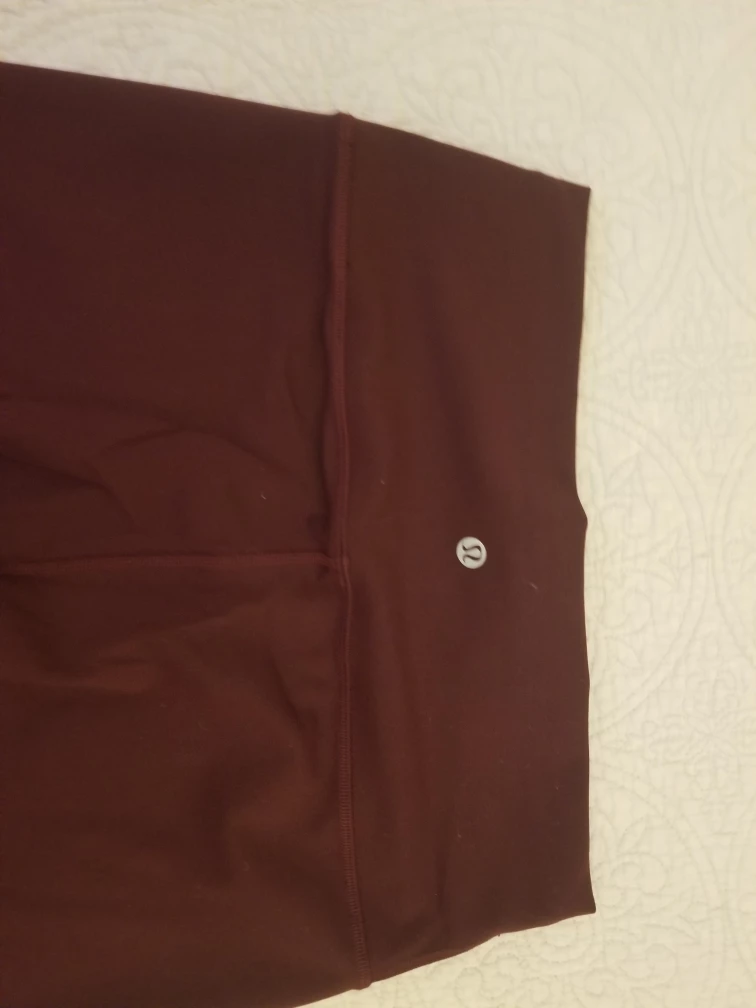 Lululemon Align Leggings, Size 8, Burgundy - photo 3