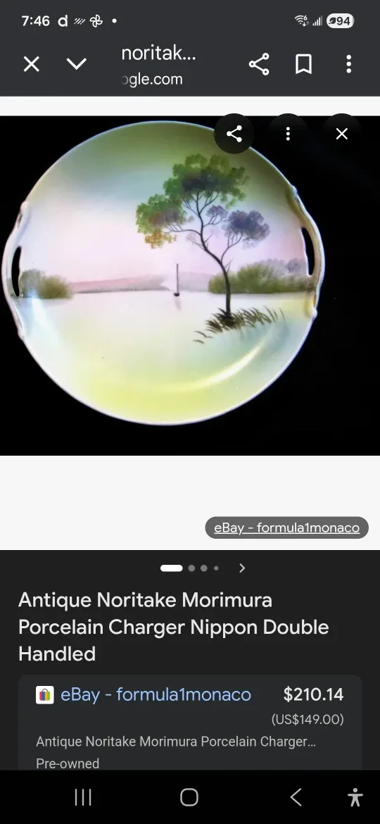 Noritake Morimura Charger Plate image indicator(5)