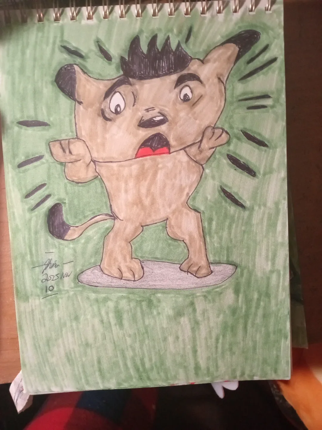 Animated Dog Drawing Illustration By Custom Artist image indicator(2)