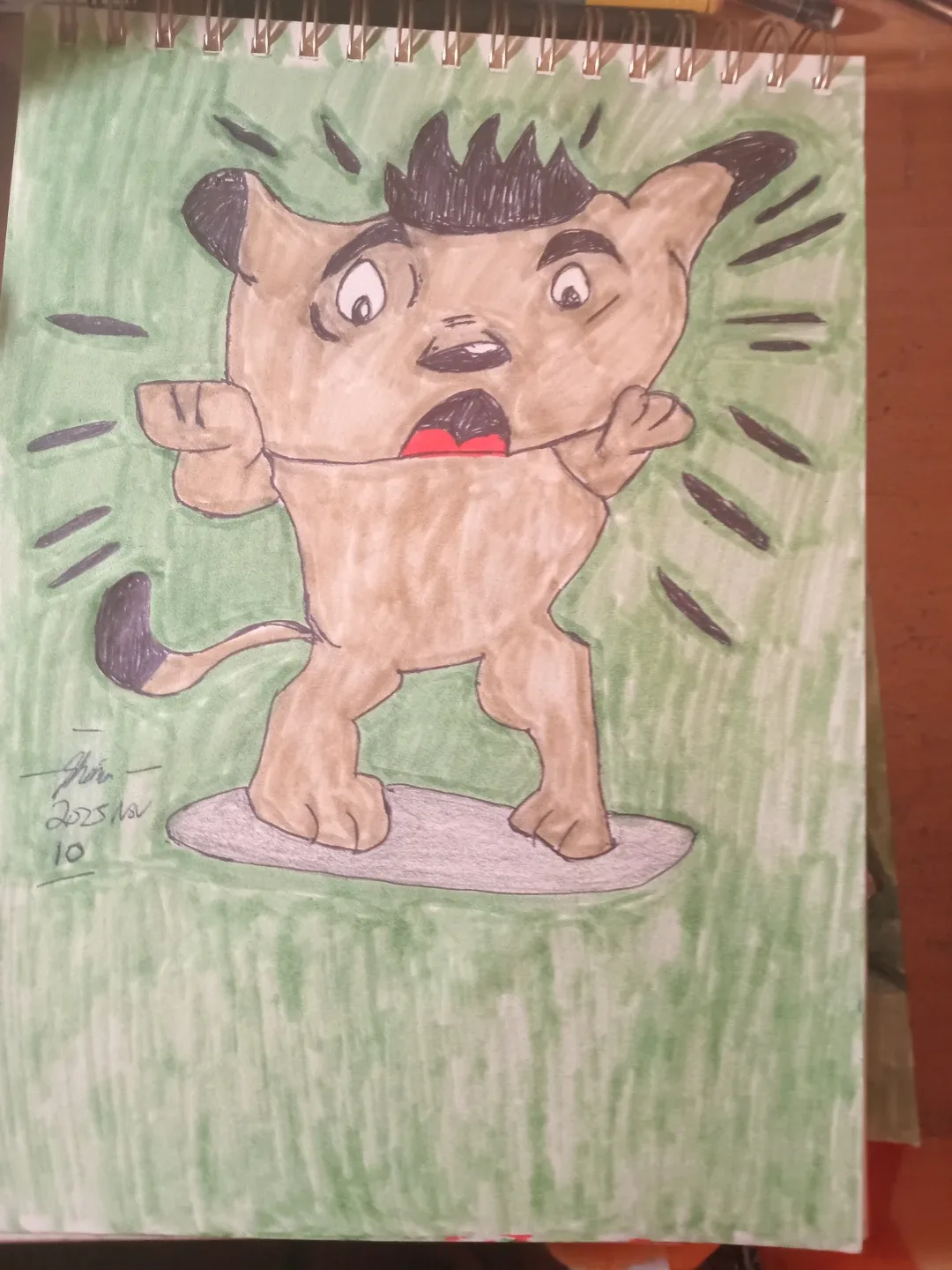 Animated Dog Drawing Illustration By Custom Artist image indicator(3)