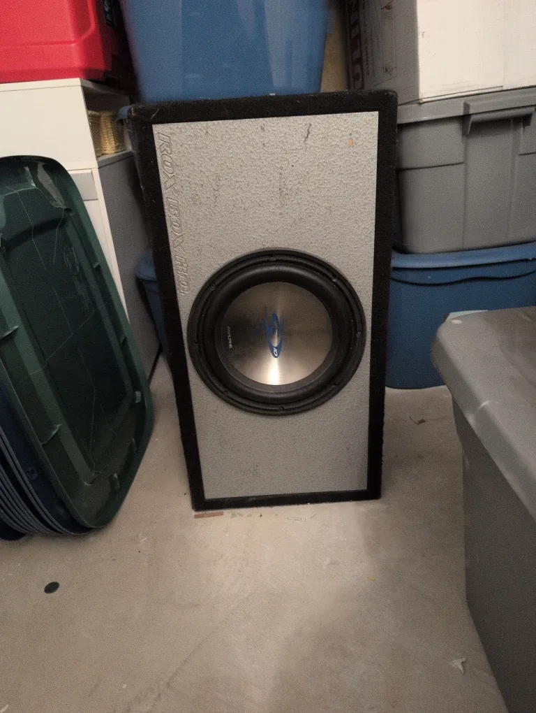 Alpine Subwoofer in Rox Box Enclosure