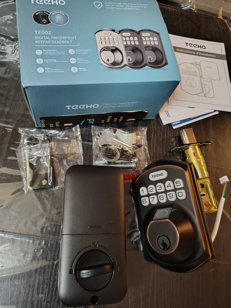 Teeho Digital Fingerprint Keypad Deadbolt TE002 - photo 3