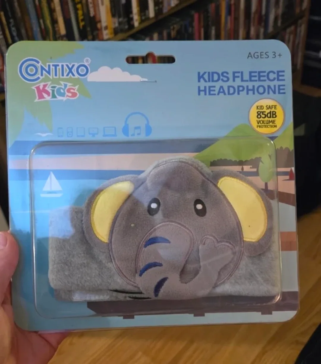 Contixo Kids Fleece Elephant Headphone - New thumbnail