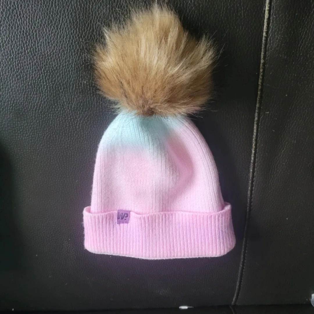 Pink Winter PomPom Beanie Hat