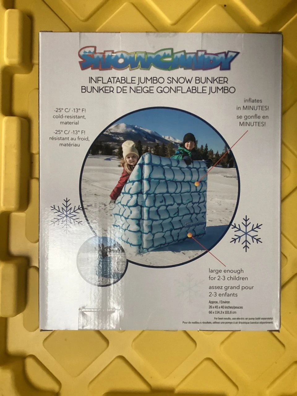 SnowCandy Jumbo Inflatable Snow Bunker - New in Box - photo 3