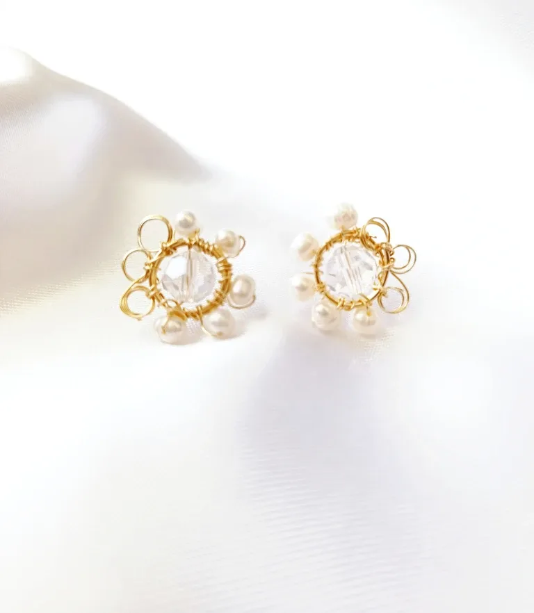 Handmade Flower Earrings - Assorted Colours