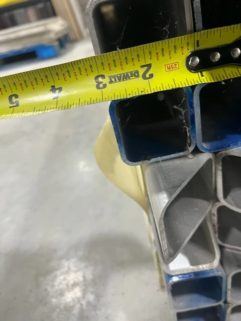 2"x1/8"x8' square aluminum for trade of like material in steel - photo 2