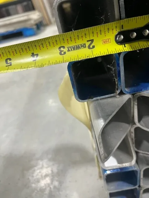 2"x1/8"x8' square aluminum for trade of like material in steel image indicator(2)