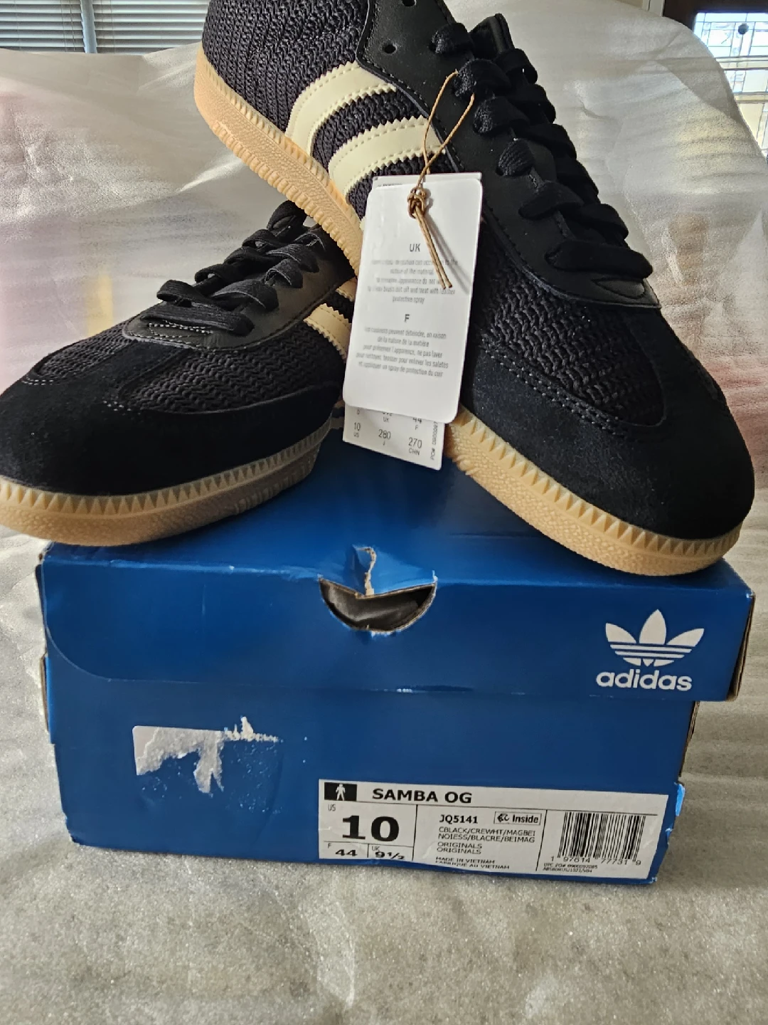 Adidas Samba OG Black US 10 Men's Sneakers - New in Box!