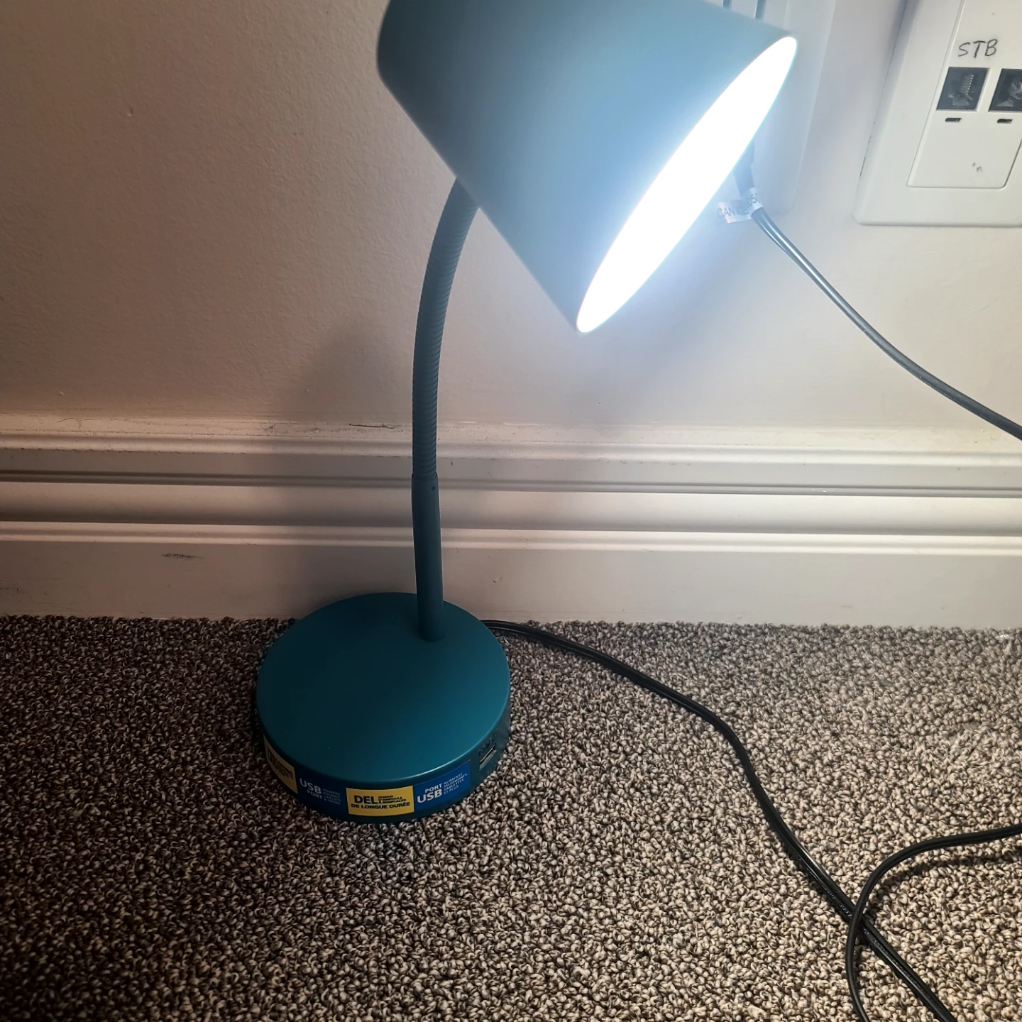 LED Desk Light &Lamp with USB Charger - photo 3
