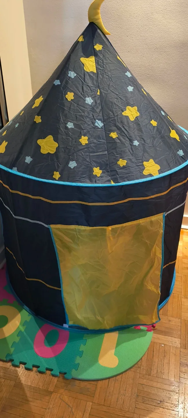 Kids' Play Tent - Stars & Moon Design
