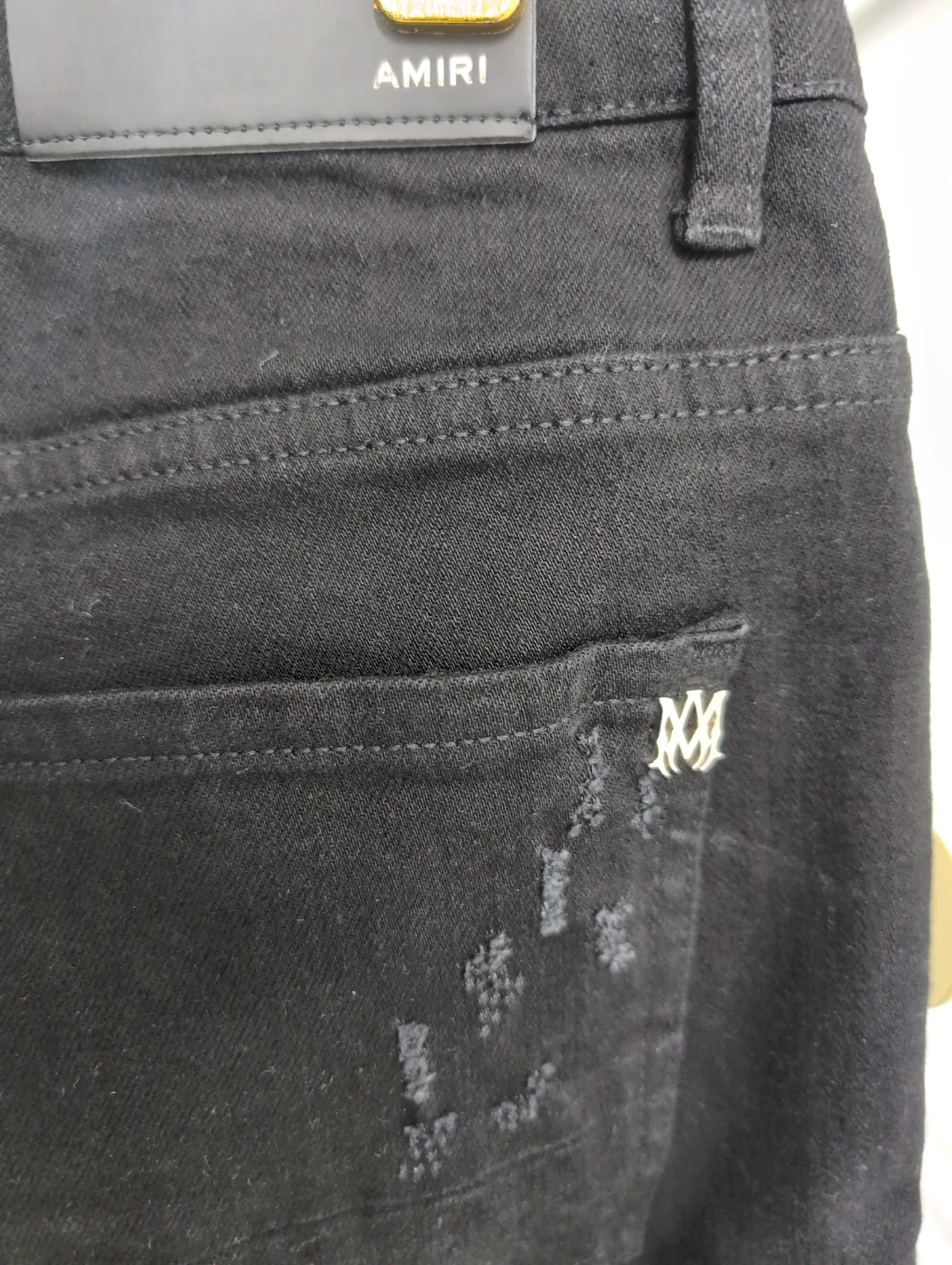 Amiri Black Distressed Jeans - photo 4