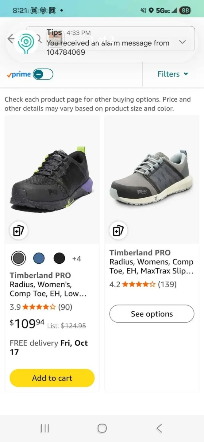 Timberland PRO Radius CT Women's Size 7 image indicator(3)