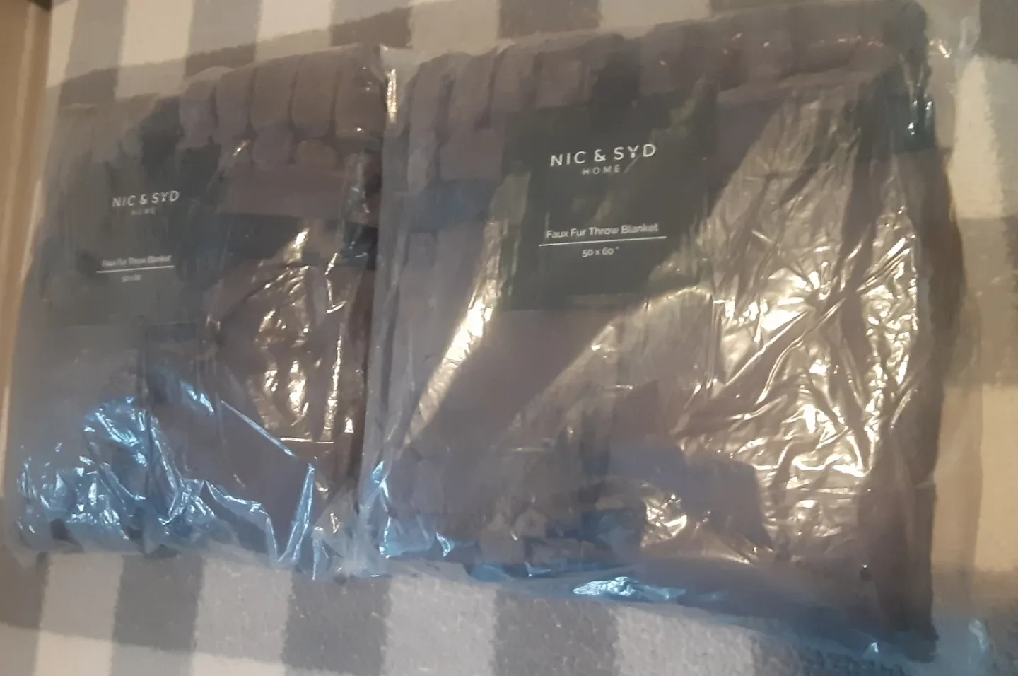 NIC & SYD Home Faux Fur Throw Blanket 50x60 image indicator(4)