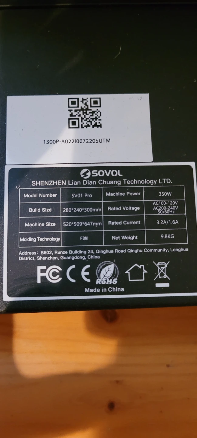 Sovol SV01 Pro 3D Printer - photo 2