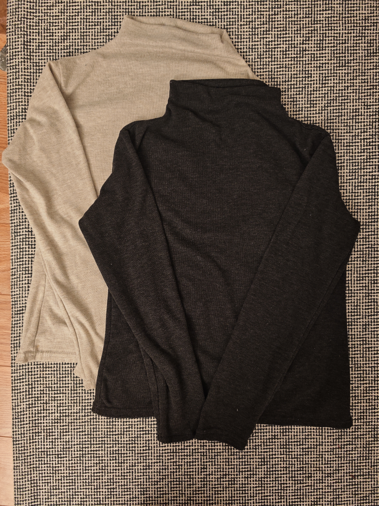 Two Turtleneck Long Sleeve Tops