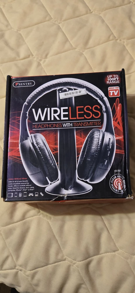 Sentry Wireless Headphones with Transmitter HW701