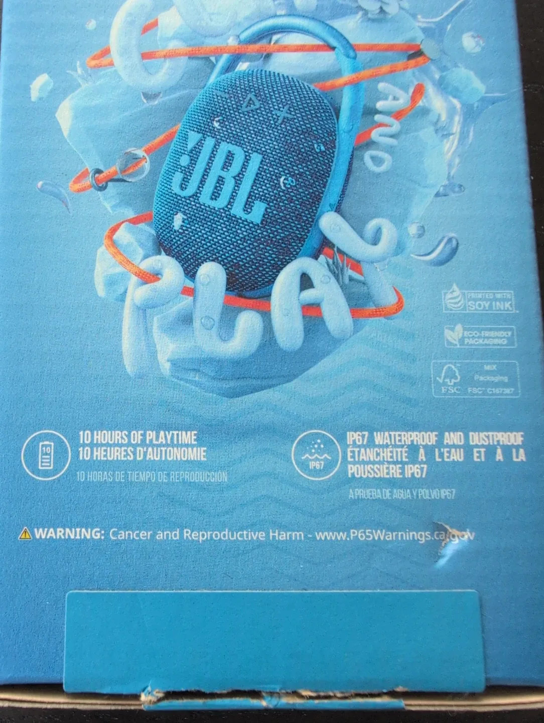 New JBL Clip 4 Blue Bluetooth Speaker 🥕 image indicator(3)